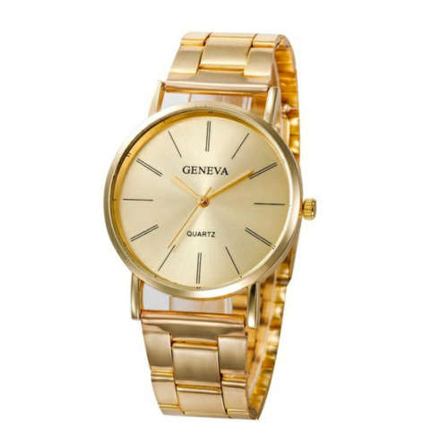 Gold Geneva Watch - on hand