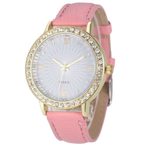 Geneva Pink Diamond Watch