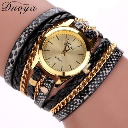 Vintage Wrap Bracelet Watch - on hand