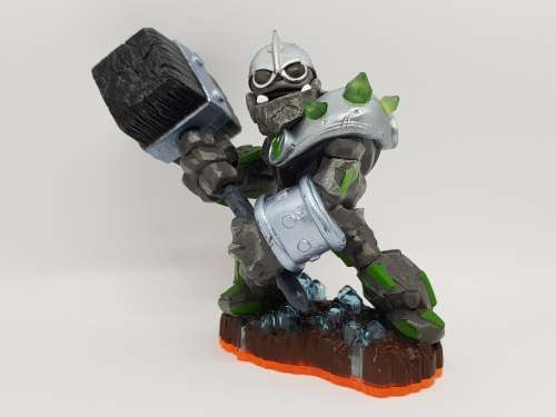 Skylanders Giants: Crusher Giant Character + Trading Card + Sticker Set - Brand New