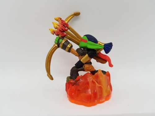 Skylanders Giants Flameslinger Series 2 Character + Trading Card + Sticker Set