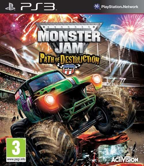 PlayStation 3 - Monster Jam: Path of Destruction  - Complete in Box - Very Good Condition!