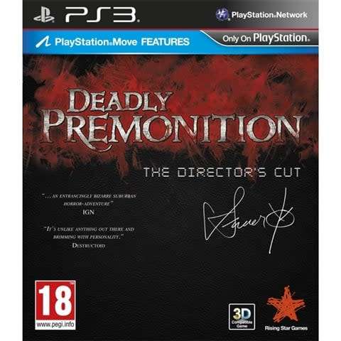 Deadly Premonition - The Director`s Cut -PlayStation 3 - PAL -Complete in Box - Very Good Condition!