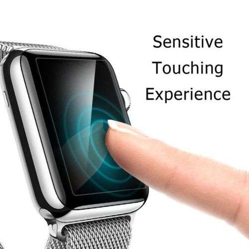 Full Covered Tempered Glass Screen Protector for Apple iWatch - 44mm