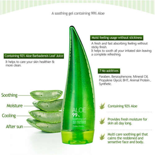 Aloe Vera Soothing and Moisturizing Gel 260ml