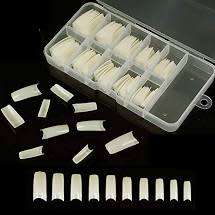 100Pcs False Nail Natural Acrylic Tips