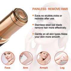 RECHARGABLE FACIAL HAIR REMOVER