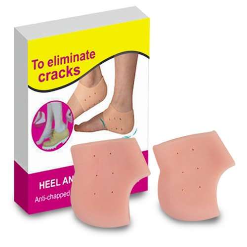 Heel Anti Crack Orthopedic Pain Reliever Silicone Protector/Socks