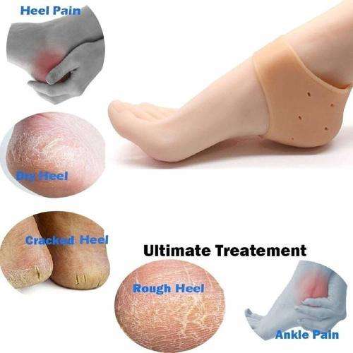 Heel Anti Crack Orthopedic Pain Reliever Silicone Protector/Socks