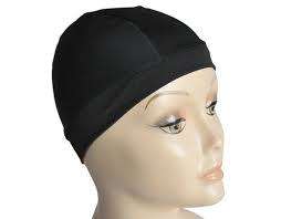 Black wig caps