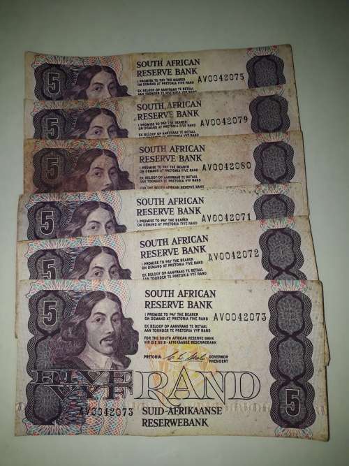 5RAND BANK NOTES