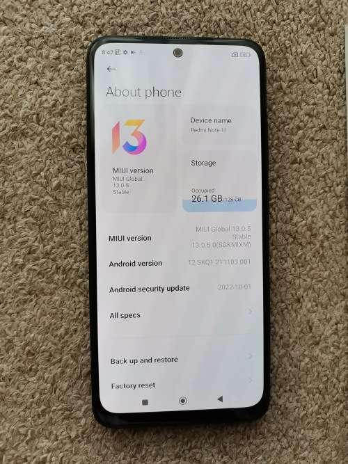 Xiaomi Redmi note 11 dual SIM 128gb