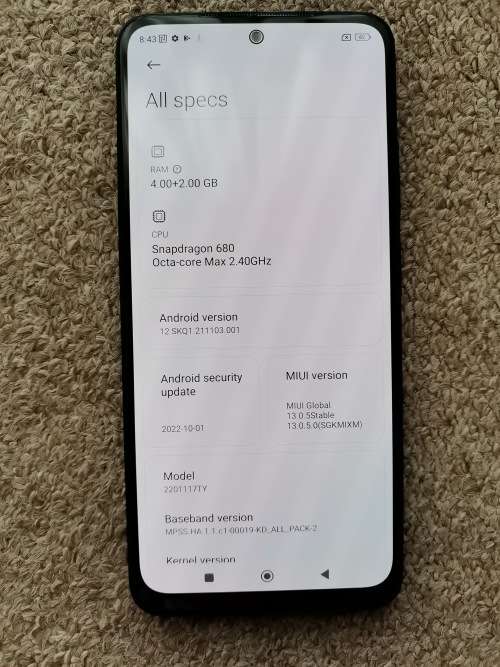 Xiaomi Redmi note 11 dual SIM 128gb