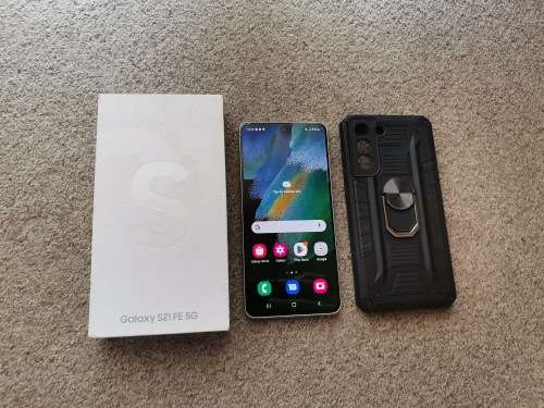 Samsung s21 Fe with box and cover 128gb dual SIM