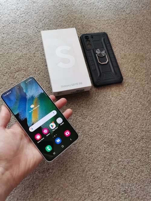 Samsung s21 Fe with box and cover 128gb dual SIM
