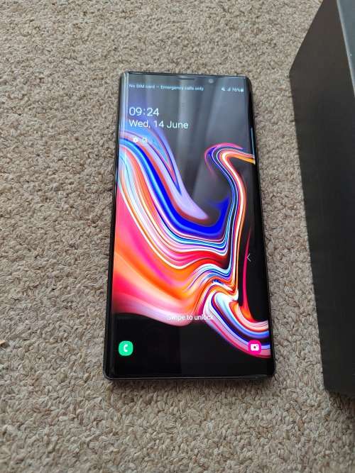 Samsung Note 9 128gb 6gb ram with box and cover