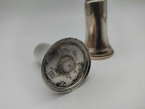 Pair of Silver Salt and Pepper Shakers