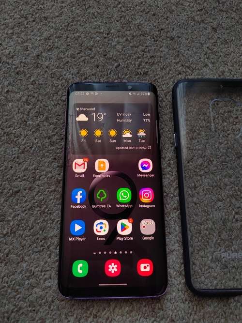 Samsung S9 64gb 4gb Ram single SIM with cover