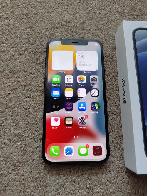 iPhone 12 64gb Dual SIM with box, cover and cable