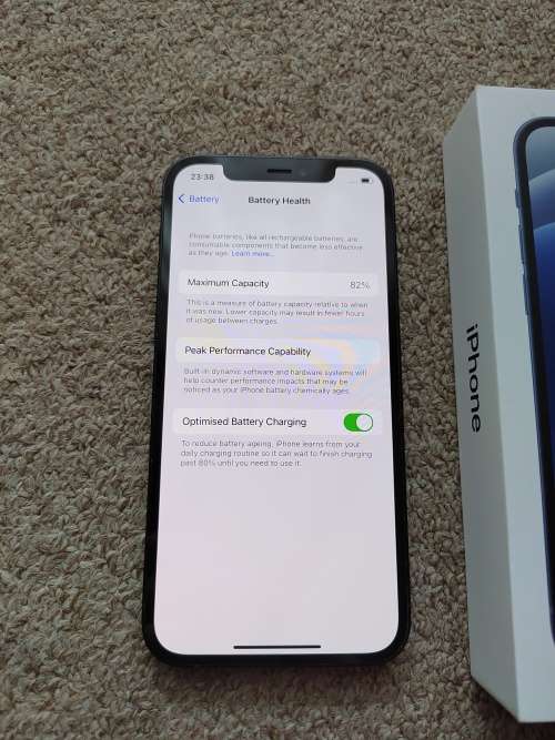 iPhone 12 64gb Dual SIM with box, cover and cable