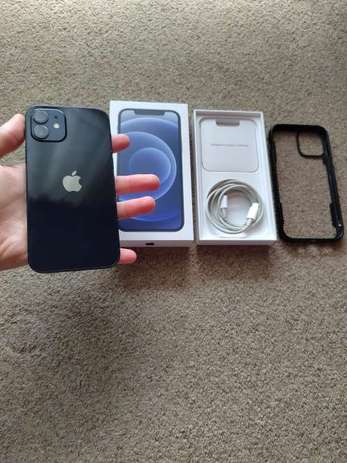 iPhone 12 64gb Dual SIM with box, cover and cable