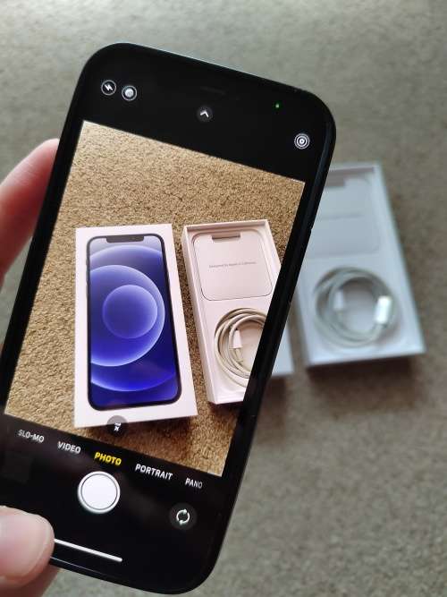 iPhone 12 64gb Dual SIM with box, cover and cable