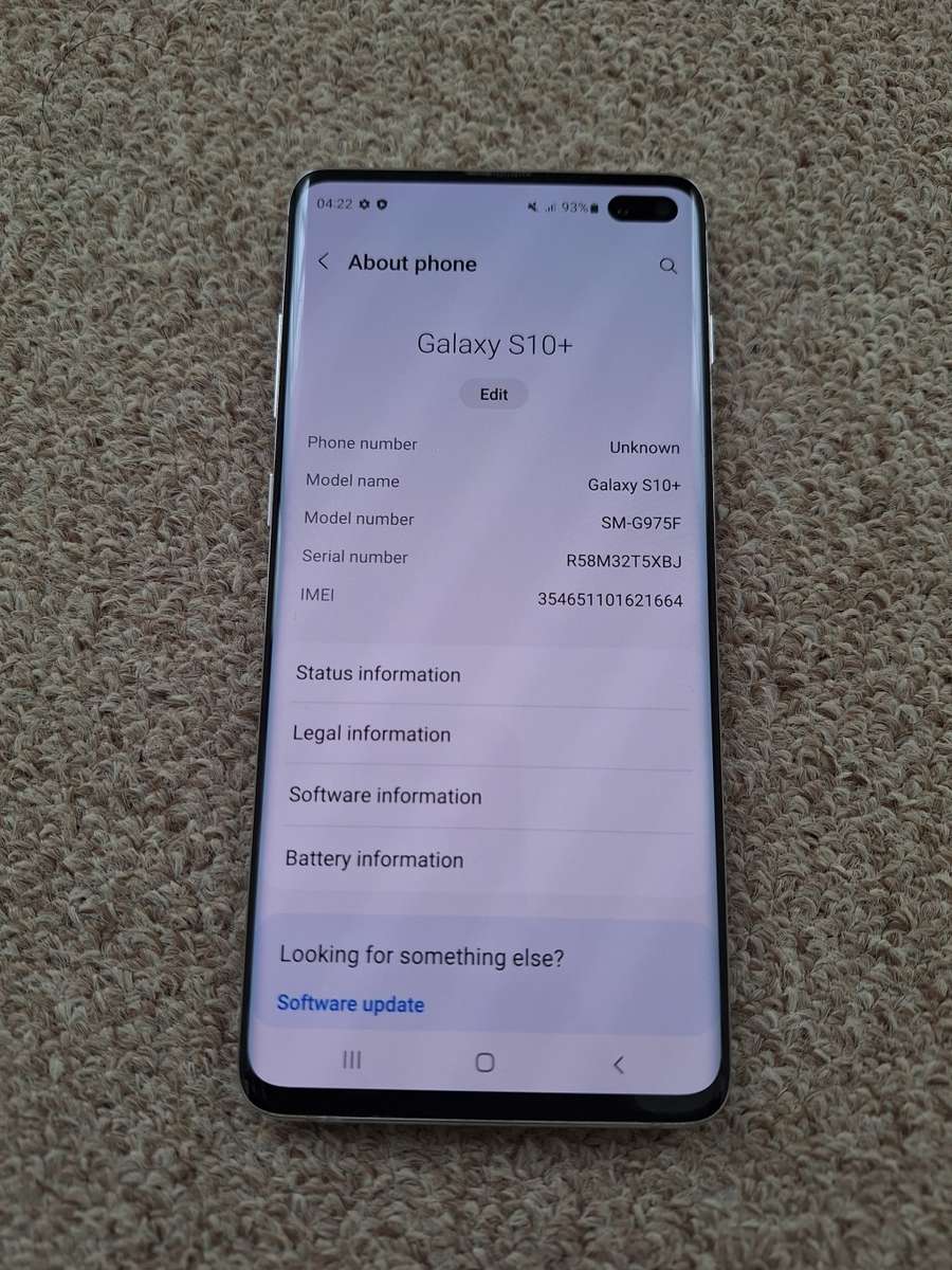 Samsung S10 plus 8gb ram 128gb excellent condition