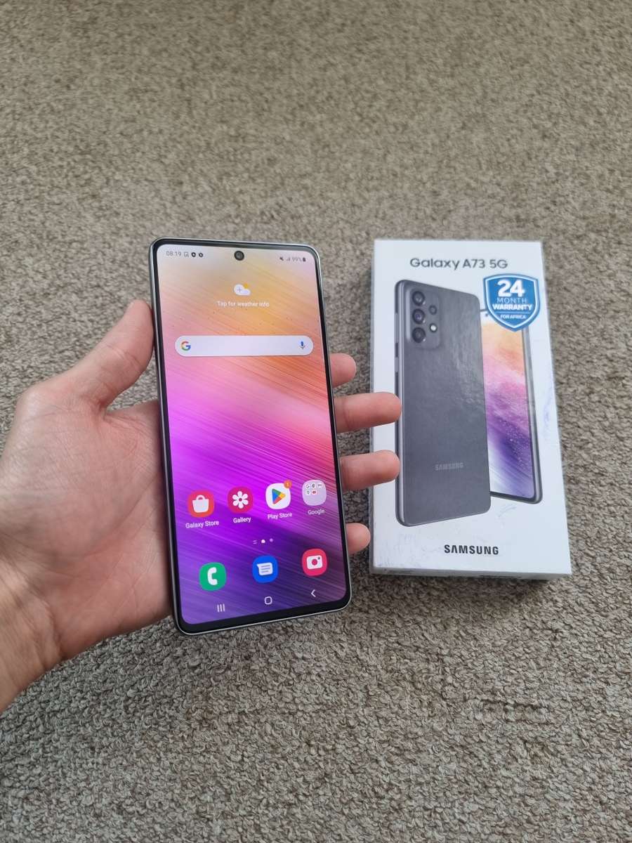 Samsung A73 5G Dual sim 128gb with box and cover