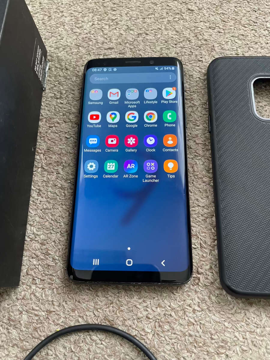 Samsung S9 64gb 4gb ram with box and cover