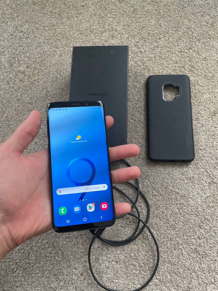 Samsung S9 64gb 4gb ram with box and cover