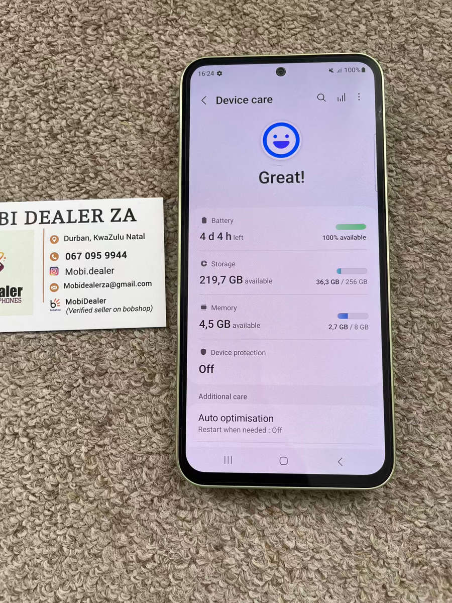 Samsung A54 5G 256gb 8gb ram Dual Sim Immaculate condition Like brand new