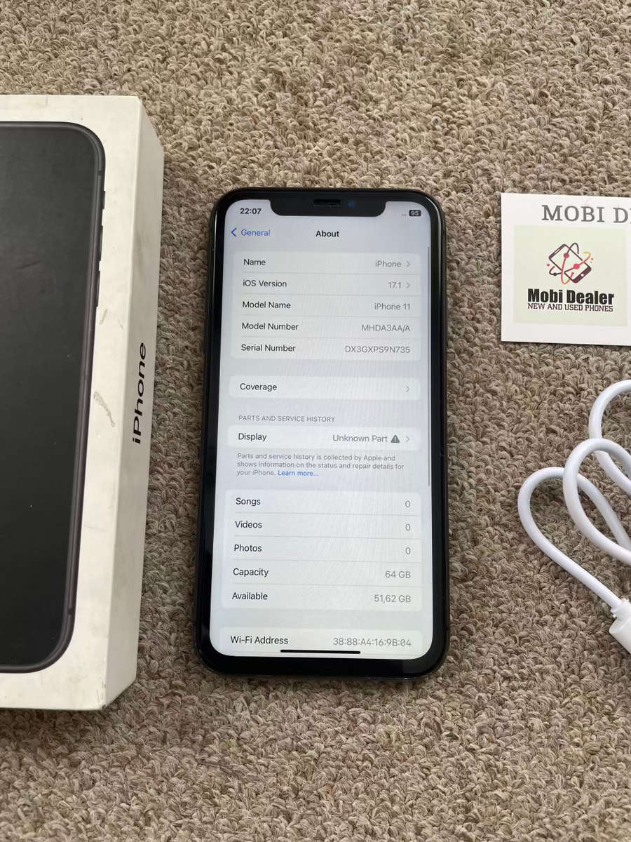 iPhone 11 64gb with box and cable