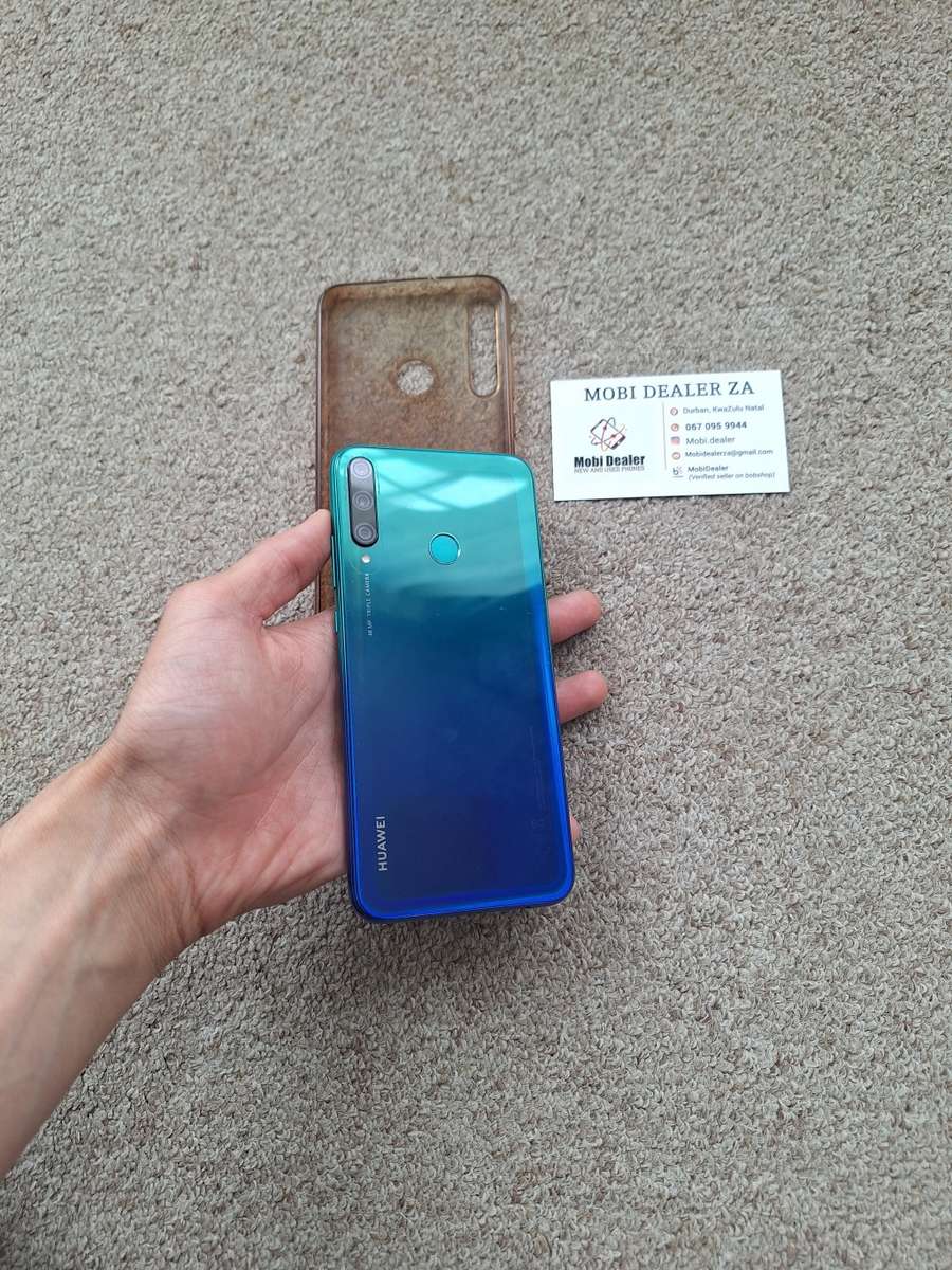 Huawei Y7p 64gb 4gb ram single sim with cover