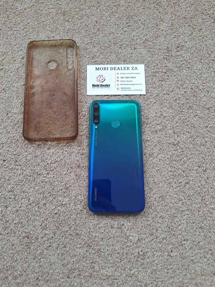 Huawei Y7p 64gb 4gb ram single sim with cover