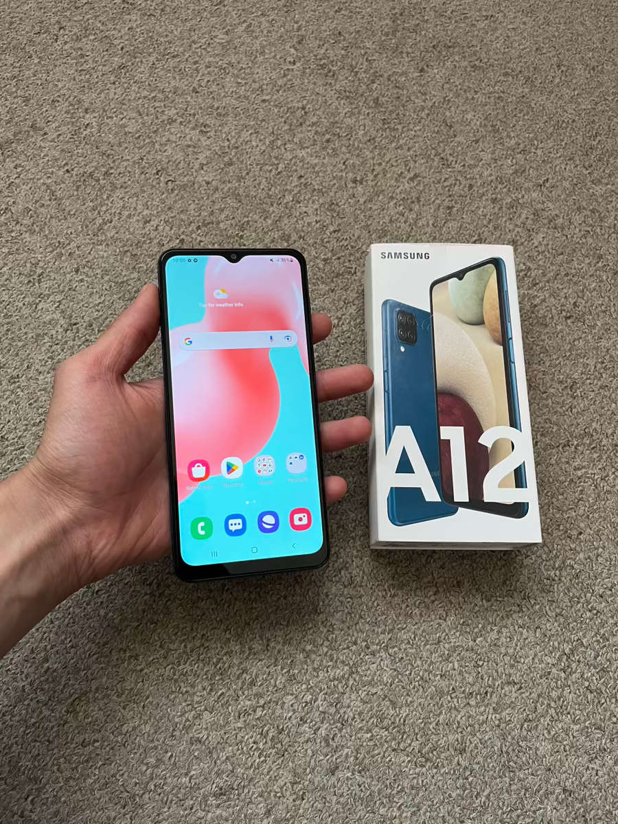 Samsung A12 64gb 4gb ram with box