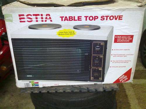 1 x Table top stove , brand new , never used , still in box