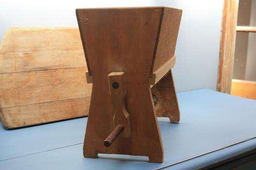 Mystery item - Old Wooden flour sieve?? Food Mill???