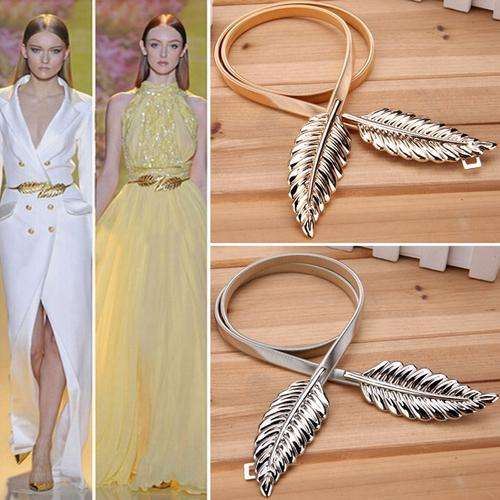 MUST HAVE!!! FEATHER DETAIL  SILVER STRETCH BELTS SMART DAY EVENING PARTY CLUB DRESS