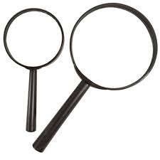 2 PIECE MAGNIFYING GLASS