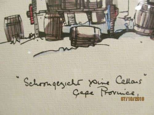 INVESTMENT ART! Vintage Framed Painting by SA Artist P. BAWCOMBE (1906-2000) titled "SCHOONGEZICHT"