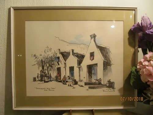 INVESTMENT ART! Vintage Framed Painting by SA Artist P. BAWCOMBE (1906-2000) titled "SCHOONGEZICHT"