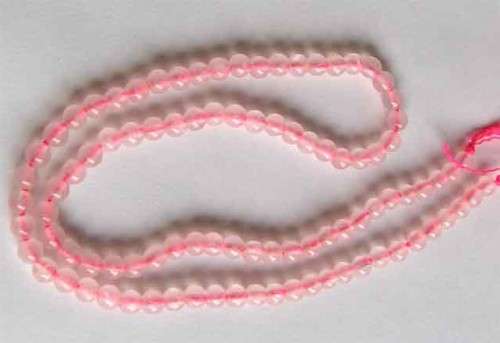 Rose Quartz -one sting 40 cm L