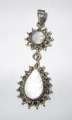 Marcasite 925 Silver & MOP Pendant