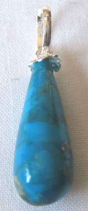 925 -Sterling Silver and Turquoise Pendant.
