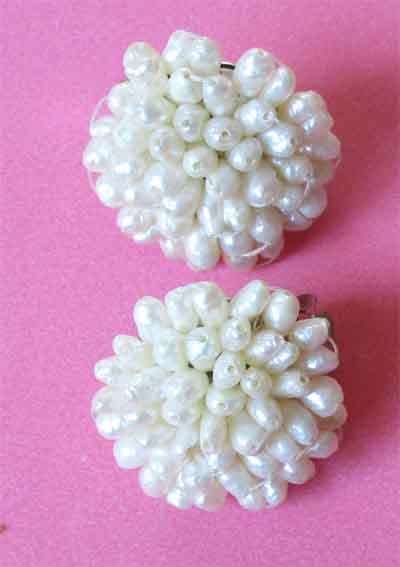 Fresh Water Pearls -clip on Earrings