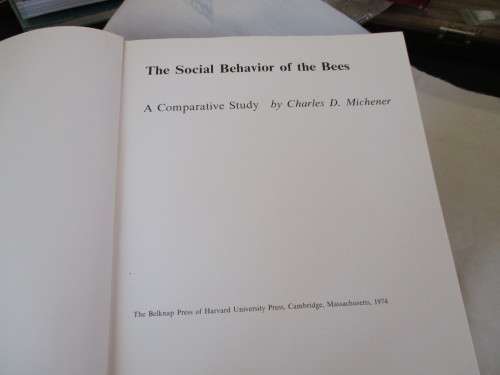 The Social Behavior of the Bees