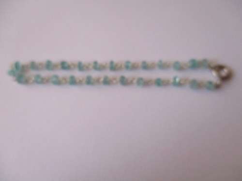 Sterling Silver and Apatite Bracelet