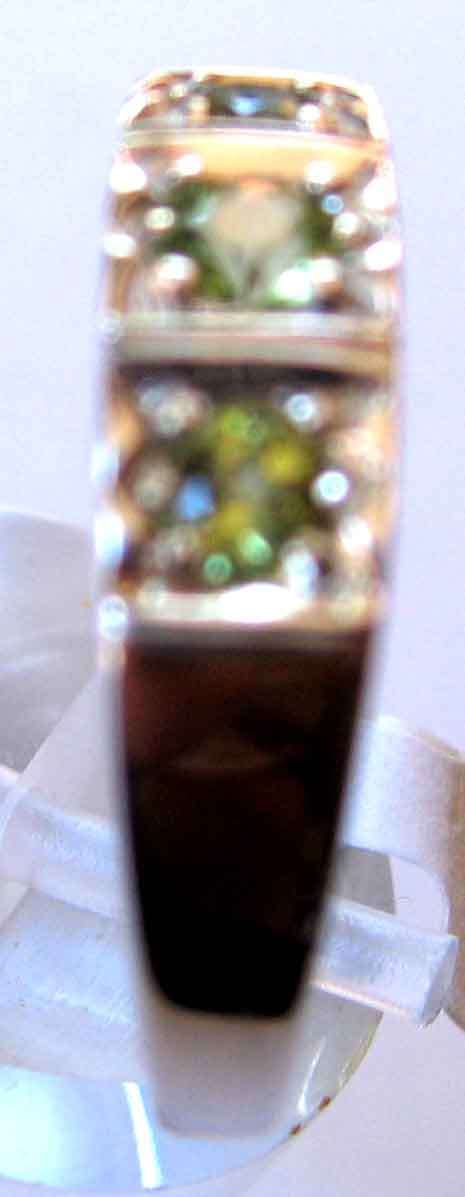 Sterling Silver and Genuine Peridot Ring