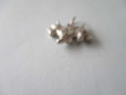 925 Sterling Silver `` dog `` charm