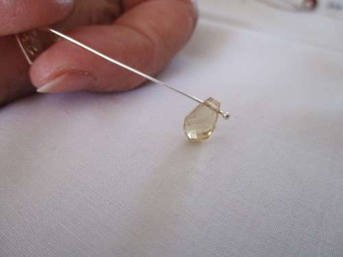 Briolett cut Citrine 1.75 ct.